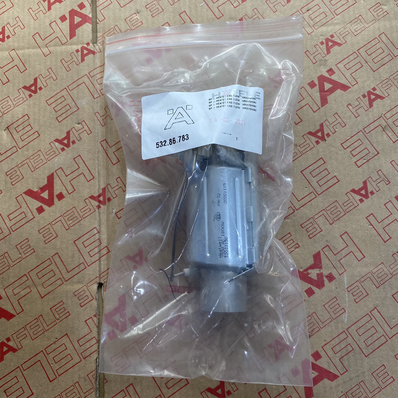 HEATER CAS FLOW THROUGH/AWECO 1800W 532.86.783