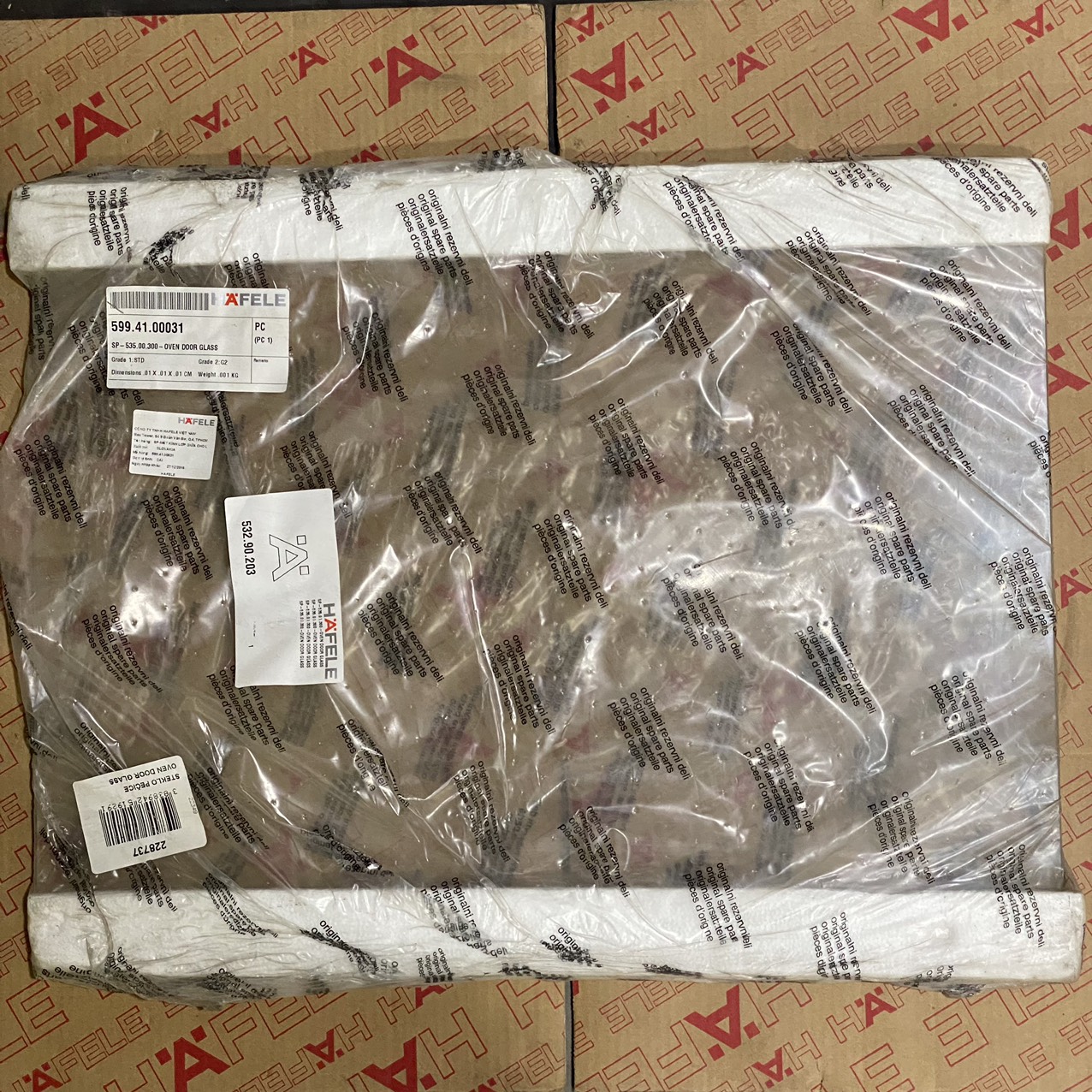 KÍNH CỬA LÒ NƯỚNG ÂM TỦ HAFELE HO-T60A 535.00.300(532.90.203)