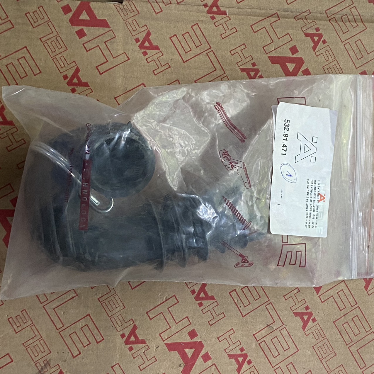 TUB ENTRE BELLOW HOSE MÁY GIẶT SẤY KẾT HỢP 533.93.020(532.91.471)