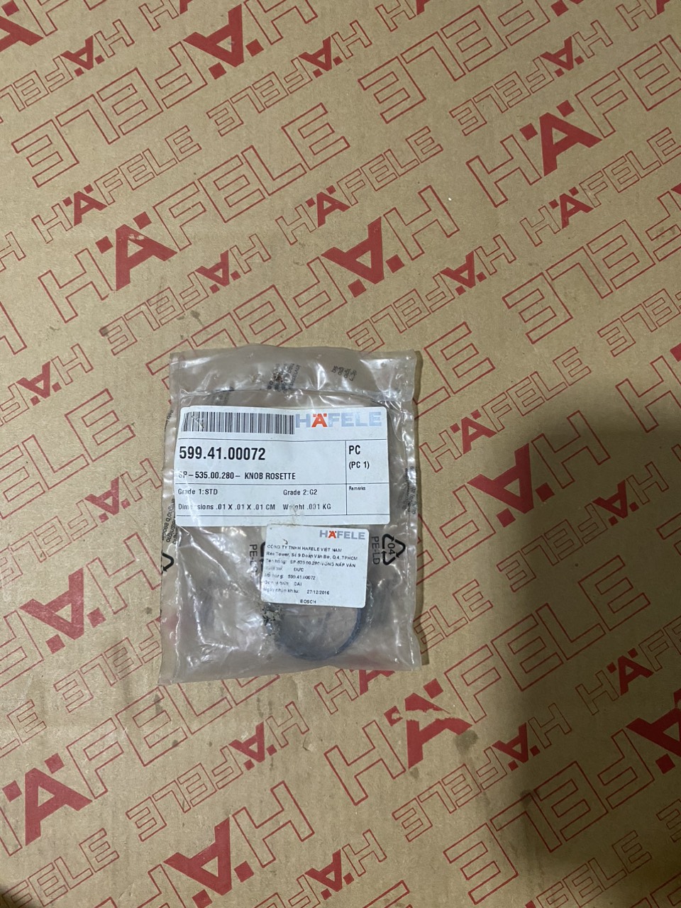 KNOB ROSETTE LÒ NƯỚNG ÂM TỦ HAFELE HO-KT60A 535.00.280(599.41.00072)