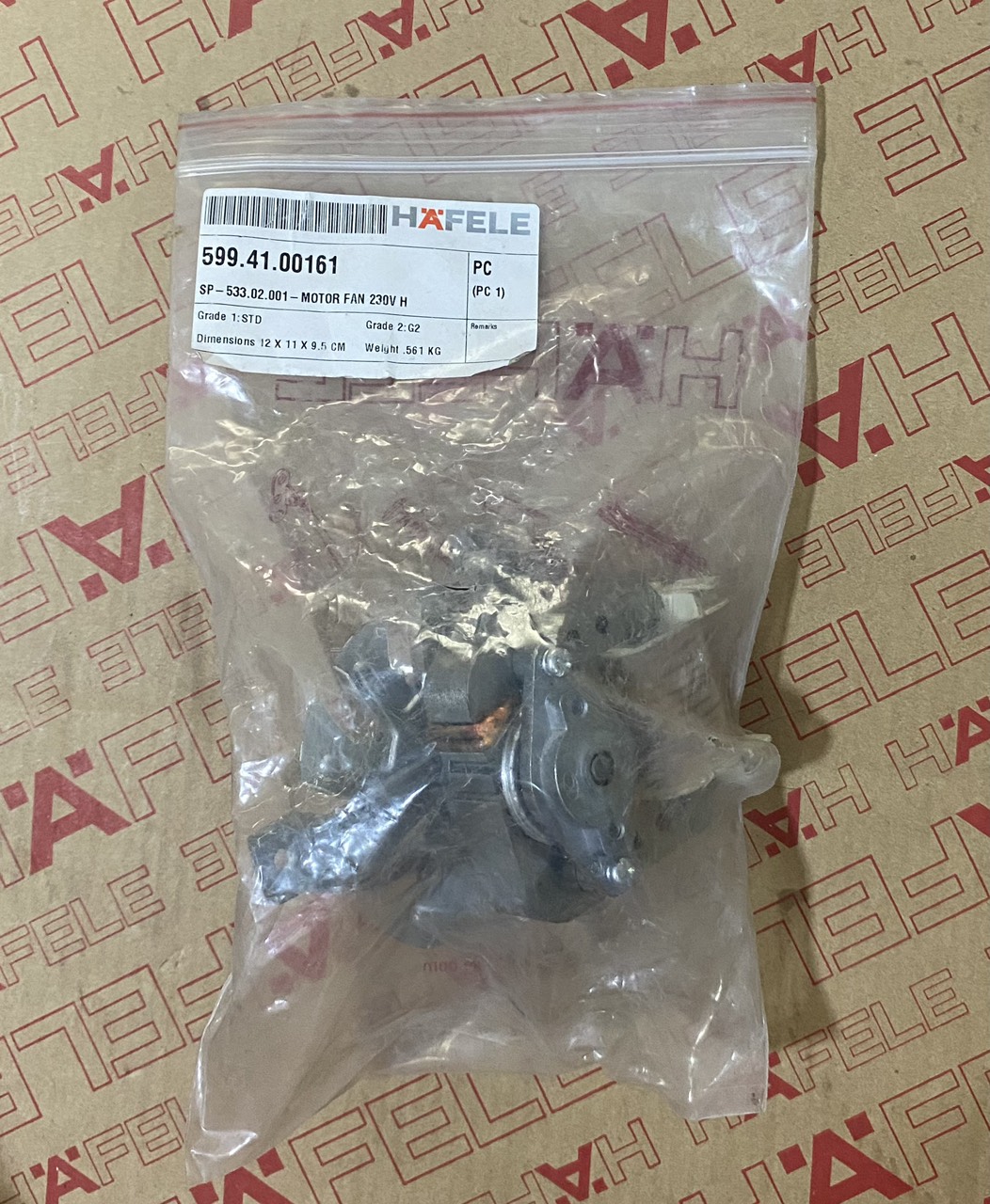 MOTOR QUẠT 230V H LÒ NƯỚNG HAFELE HO-KT60B 533.02.001 (532.90.188)